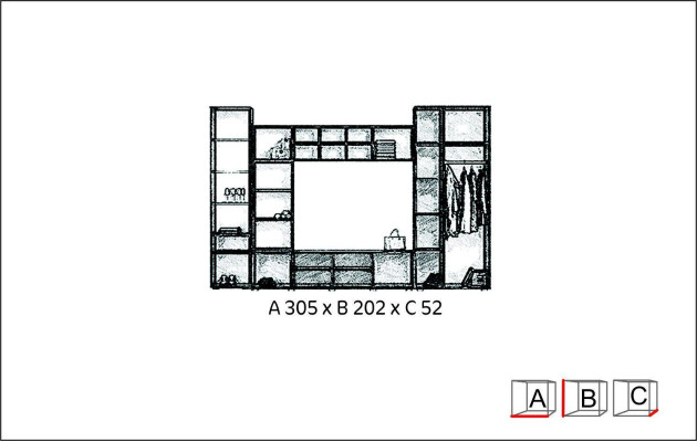 Wohnzimmer Wandregal TV Schrank Wandschränke Regal Holz Wohnzimmer Möbel Neu
