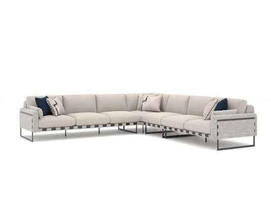 Stoff Ecksofa L-Form Sofa Couch Design Polster Modern Textil Wohnzimmer neu