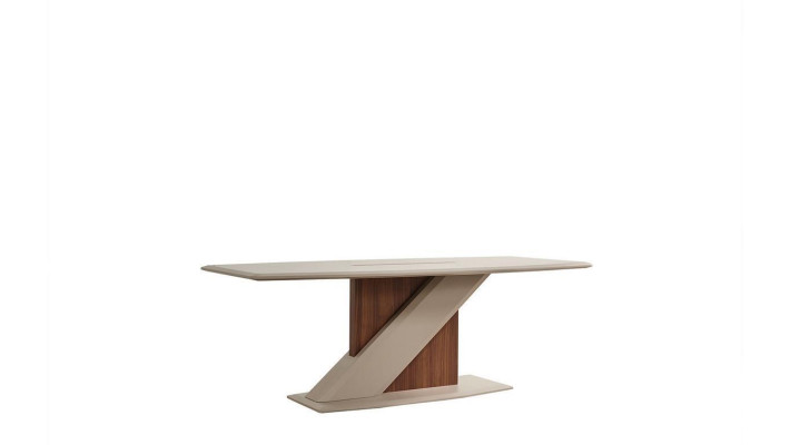  Schicker bequemer Esstisch im Esszimmer in beige Farbe aus Qualitätsholz