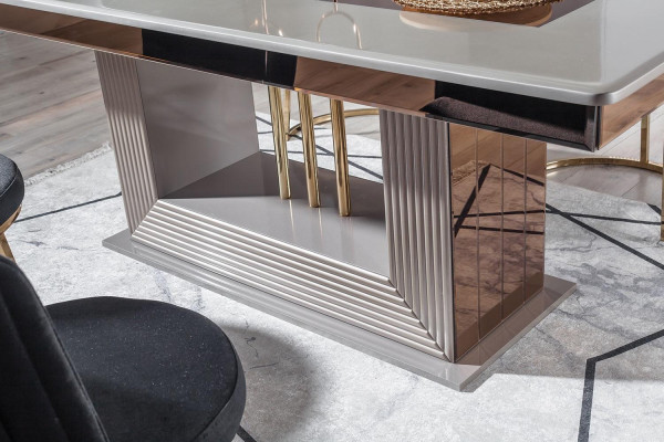Modern Esszimmer Set Besteht aus Esstisch und 6x Stühle Stilvoll 7tlg.