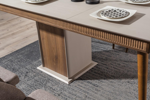  Modern Esszimmer Set Besteht aus Esstisch 4x Stühle Neuheit 5tlg.