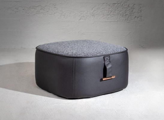 Stilvoll Grau Farbe Soft Hocker Kunstleder Perfekte Möbel in Wohnzimmer