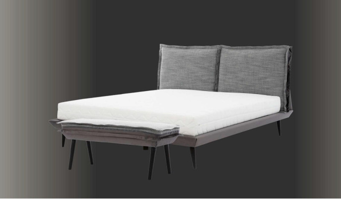 Bett Grau Schön Design Modern Luxus Betten Schlafzimmer Elegantes Möbel