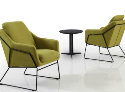 Designer Lehn Stuhl Polster Sofa 1 Sitzer Modern Neu Fernseh Sessel