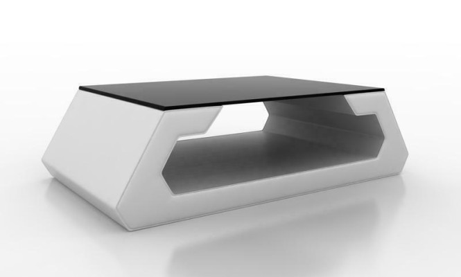 Sofatisch Design Wonzimmer Glas Leder Couch Sofa Tisch Beistell Kaffee