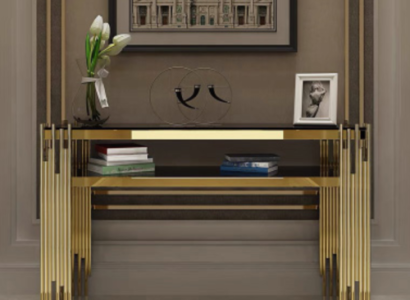 Konsolentisch Marmor Wohnzimmer Schlafzimmer Schminktisch Edelstahl