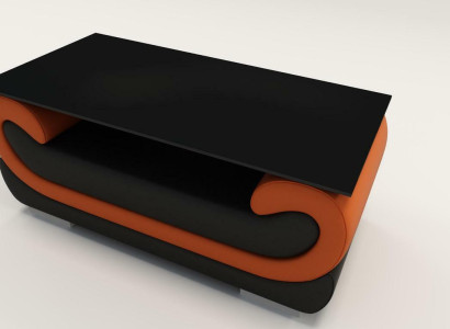 Großartiges Design Glastisch Gepolsterter Wohnzimmer Beistell Tisch