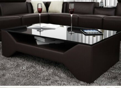 Klassischer Luxus Designer Couchtisch Dekor Sofa Wohnzimmer Tisch Leder