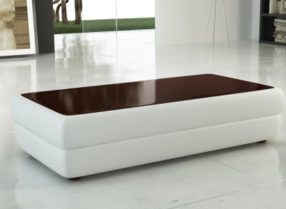 Klassischer designer Couchtisch Wohnzimmer Möbel Leder Beistelltisch