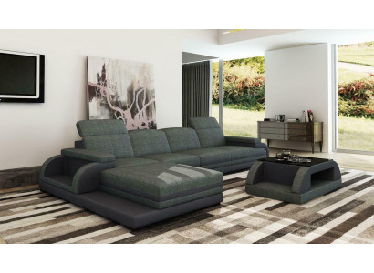 Ledersofa Couch Wohnlandschaft L-Form Design Modern Sofa Ecksofa Sofas