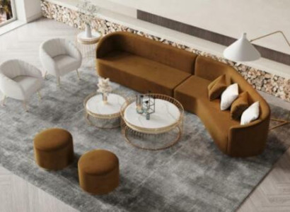 Ecksofa L-form Wohnlandschaft Relax Sitz Design Couch Lounge Sofas Samt Sofa