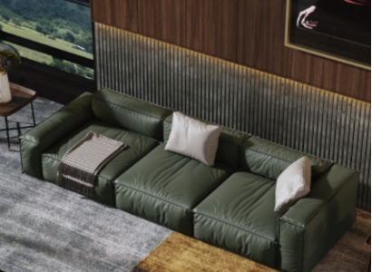 Sofa 4 Sitzer Big xxl Couch Sofas Couchen Wohnzimmer Design Viersitzer