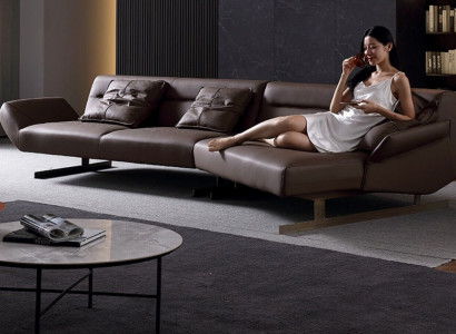 Design Ecksofa Wohnlandschaft Sofa Couch L Form Polster Couchen Leder