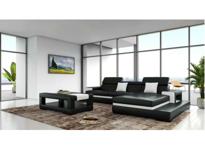 XXL Ledersofa Ecksofa Design Big Sofa Couch Polster Eck Sitz Garnitur