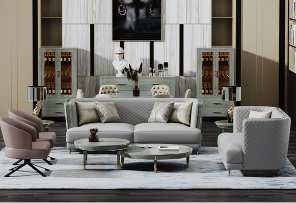 Dreisitzer Couch Polster Design Sofa Sitz Deko Sofas Zimmer Möbel Moderne