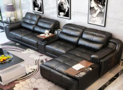 Sofa Couch Ecksofa L-form Polster Modern Relax Sitz Luxus Möbel Wohnlandschaft