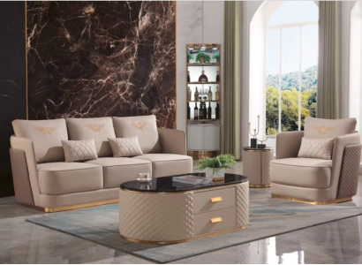 Sofagarnitur 3+1 Sitzer Klassische Garnituren Leder Couchen Sofas Polster