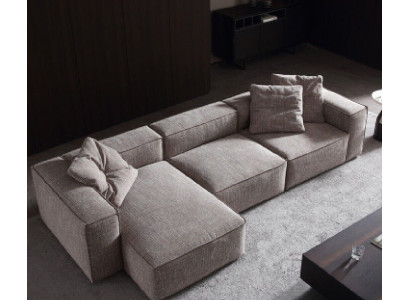 Design Polsterung Textil Modern Elegant Design Stoff Ecksofa L-Form