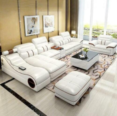 Wohnlandschaft Luxus Sofa Couch Ecksofa L-form Polster Modern Relax Sitz Möbel