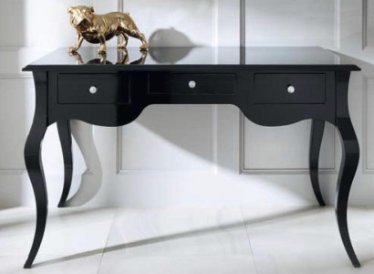 Schwarzer Schreibtisch Büro Stil Tisch Schreibtische Barock Rokoko Holz Tische