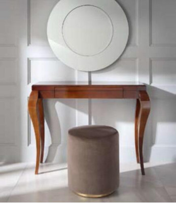 Konsolen Tisch Hocker Schminktisch Sideboard Holz Braun Möbel Tische 2tlg. Set