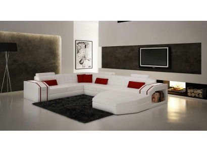 Design Ecken Big Polster Eck Sofa Couch XXL Leder Sofas Garnitur