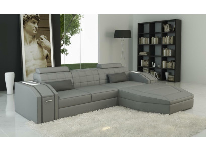 Design Polster Eck Sofa Couch Leder Sofas Garnitur XXL Wohnlandschaft