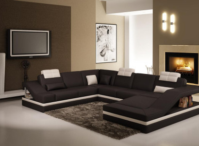 Design Ecken Big Polster Eck Sofa Couch XXL Leder Sofas Dekor Garnitur