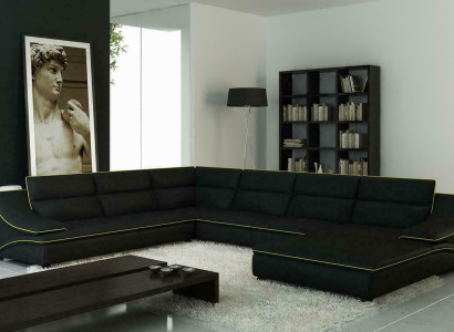 Design XXL Big Ecken Polster Eck Sofa Couch Leder Sofas Garnitur