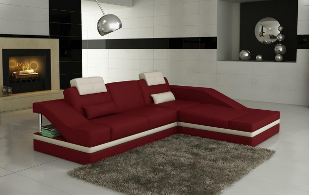 Design Ecken Polster Eck Sofa XXL BigCouch Leder Sofas Garnitur