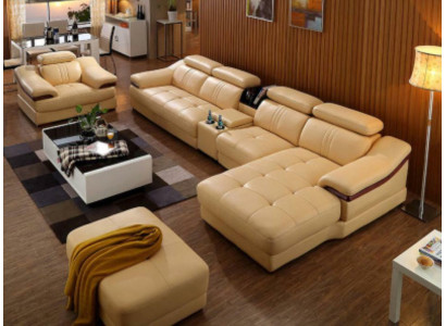 Wohnlandschaft Luxus Eckgarnitur Ecksofa L-form Polster Modern Relax Sitz Möbel