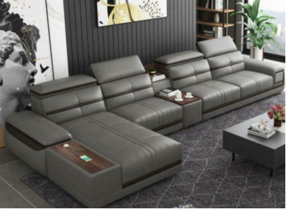 Wohnlandschaft Eckgarnitur Ecksofa L-form Polster Modern Relax Sitz Luxus Möbel