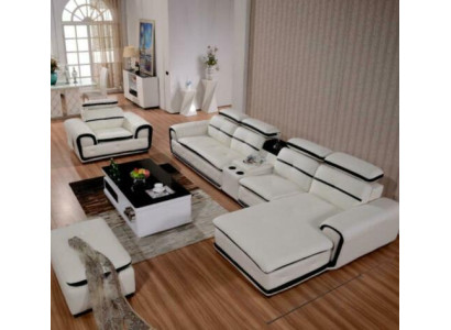 Luxus Eckgarnitur Ecksofa L-form Polster Relax Modern Sitz Möbel Wohnlandschaft