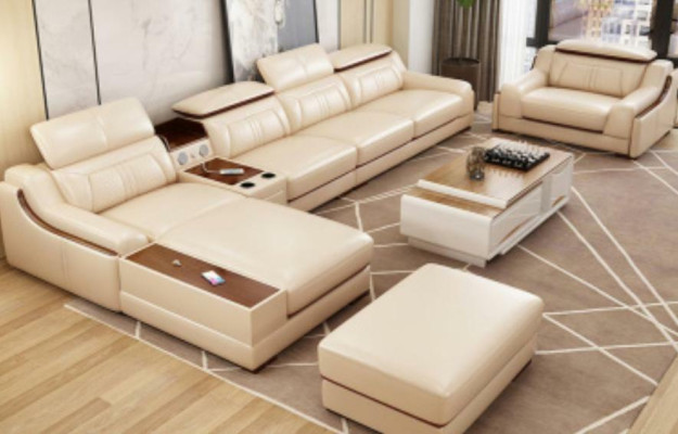 Sofa Möbel Wohnlandschaft Luxus Eckgarnitur Ecksofa L-form Polster Modern Couch