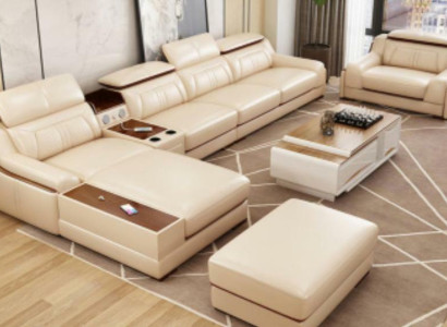 Sofa Möbel Wohnlandschaft Luxus Eckgarnitur Ecksofa L-form Polster Modern Couch