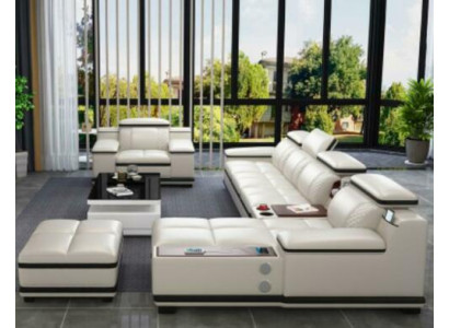 Möbel Wohnlandschaft Luxus Eckgarnitur Ecksofa Polster Sofas Couch Relax Lform