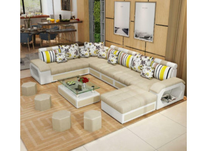 Couch Möbel Wohnlandschaft Luxus Sofas Ecksofa U-form Polster Modern Relax Sofas