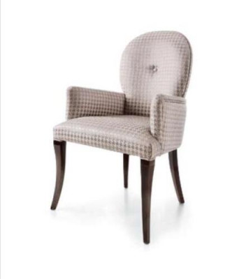 Sessel Esszimmerstuhl Stuhl Sitzer Esszimmer Stühle Sitz Holz Grau Barock Luxus