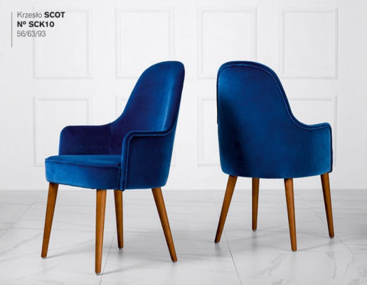 Esszimmerstuhl Stuhl Sessel Sitzer 1 Sitz Clubsessel Stoff Blau Esszimmer Holz