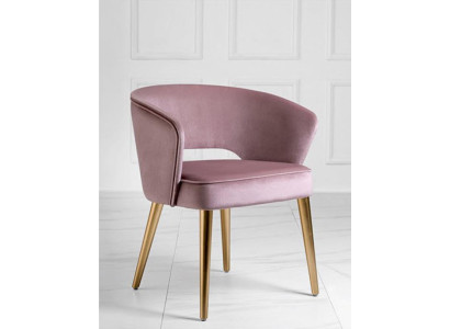 Luxus Esszimmerstuhl Stuhl Sessel Sitzer 1 Sitz Clubsessel Stoff Esszimmer Rosa