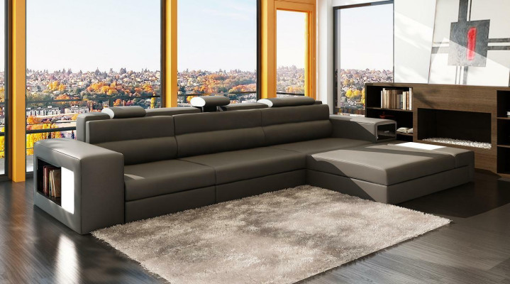 Design XXL Big Ecken Polster Eck Sofa Couch L Form Leder Sofas Garnitur