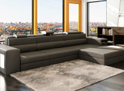 Design XXL Big Ecken Polster Eck Sofa Couch L Form Leder Sofas Garnitur