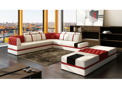 L Form xxl Designer Wohnlandschaft Polster Ecksofa Eck Garnitur Sofa Couch Ecke