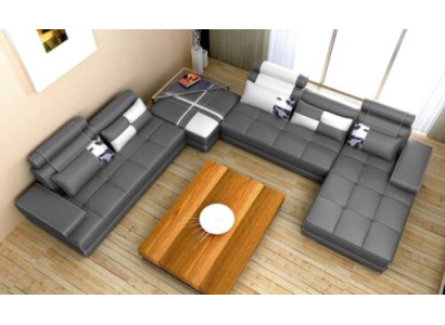 XXL Designer Wohnlandschaft U Form Polster Ecksofa Eck Garnitur Sofa