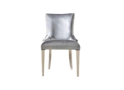 Esszimmerstuhl Stuhl Sessel Sitzer Esszimmer Stühle Holz Modern Luxus Silber