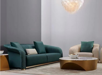 Design Polster Luxus Sitz Sofa Couch Textil Sofa 3 Sitzer Kunstleder