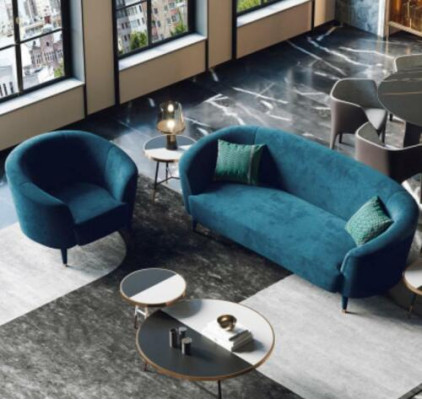 Samt Sofagarnitur 3+1 Sitzer Wohnlandschaft Sitz Design Couch Lounge Sofas Möbel