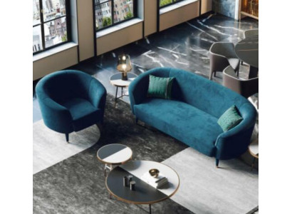 Samt Sofagarnitur 3+1 Sitzer Wohnlandschaft Sitz Design Couch Lounge Sofas Möbel