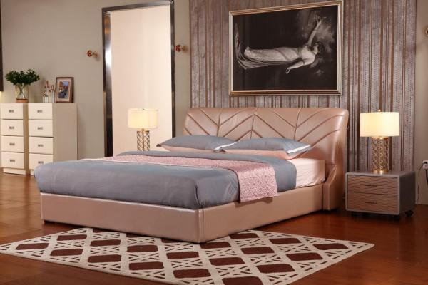 Modernes Luxus Design Bett XXL Betten Stil Hotel Doppel Leder 140 160