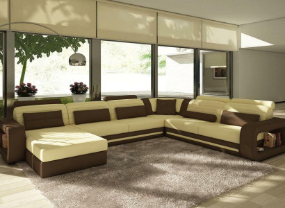 Multifunktions Couch Sofa Polster XXL Big Neu Sofa Eck Couchen Leder